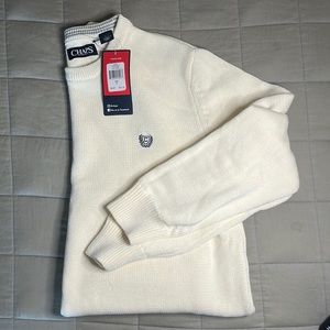 Chaps White New Sweater
